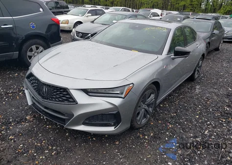 2022 Acura Tlx A-Spec Package из США, поврежденный, VIN 19UUB6F51NA000805